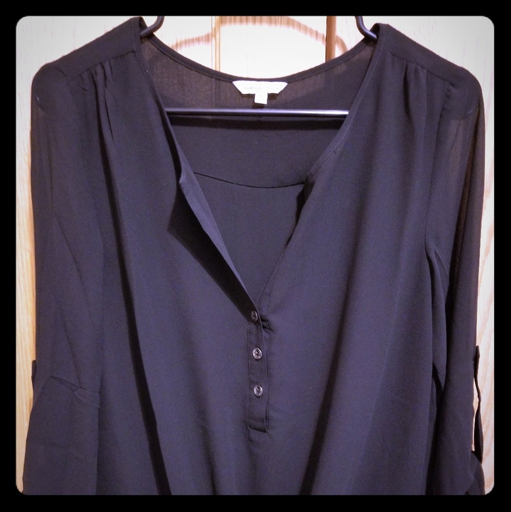 Naked Zebra black blouse